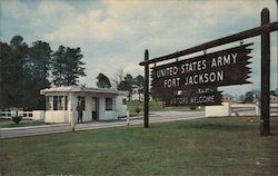 Entrance to Fort Jackson, S.C. Postcard