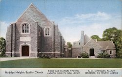 Haddon Heights Baptist Church Postcard