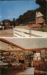 Berkshire Hills Motel and Early American Gift Shop Postcard