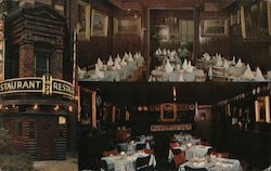 Bonat's French-American Restaurant Postcard