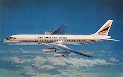 Douglas DC-8 Jetliner, Pan American-Grace Airways Postcard