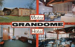 Grandome Motor Hotel Postcard