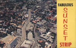 Aerial View of Sunset Strip Postcard