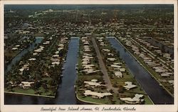 Beautiful New Island Homes Postcard