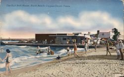 The Surf Bath House, North Beach Corpus Christi, TX Postcard Postcard Postcard