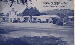 Benson's Auto Lodge Postcard