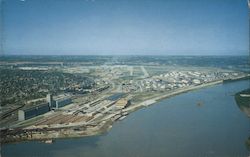 Aerial View of Fairfax Industrial District Postcard