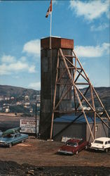 Mine Shaft at "Big Nickel Monument" Development Postcard