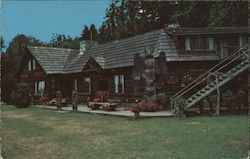 Old Kiana Lodge Building Postcard