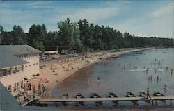 Shermans Beach Caroga Lake, NY Postcard Postcard Postcard