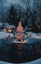 The Winter Wonderland of Trinkaus Manor Restaurant & Lodge Oriskany, NY Postcard Postcard Postcard