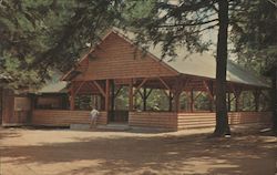 The Recreational Pavillion at the Lewis M. Fowler Memorial Camp. Speculator, NY Postcard Postcard Postcard