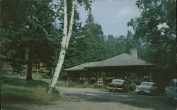 The Main Lodge at North Camps. Located on the north shore of Rangeley Lake Postcard