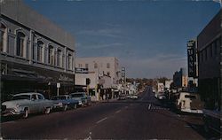 Business District View Postcard