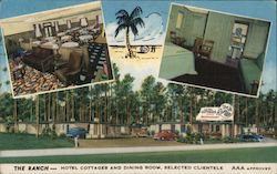 The Ranch - Hotel Cottages and Dining Room, Selected Clientele Postcard