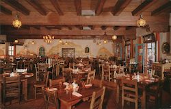 The Dining Room at La Fonda Hotel Postcard