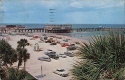 Ocean Pier Casino and Beach Postcard