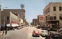 Central Ave. and Fourth Street Postcard