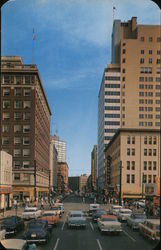 Looking up 17th St Postcard