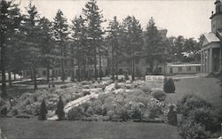 Garden, Main Building, Chapel and Cloistered Walk, O.E.S. Home and Infantry Oriskany, NY Postcard Postcard Postcard