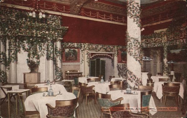 Colonial Room, Albany Hotel Denver Colorado