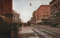 Pierce Street Looking South from Fifth Street Postcard