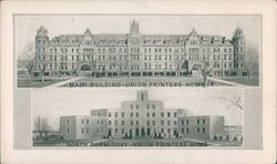 Union Printers Home Main Building and Dormitory Postcard