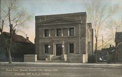 Front View - Masonic Temple Postcard