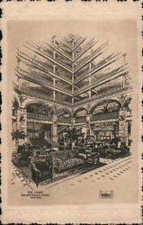 The Lobby of Brown Palace Hotel Postcard