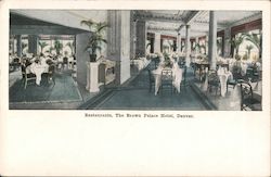 Restaurants, The Brown Palace Hotel Denver, CO Postcard Postcard Postcard