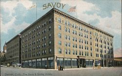 The Savoy & Shirley Hotels. Postcard