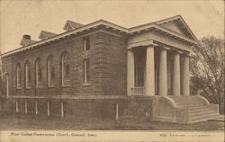 First United Presbyterian Church Grinnell, IA Postcard Postcard Postcard