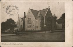 M.E. Church Marshalltown, IA Postcard Postcard Postcard