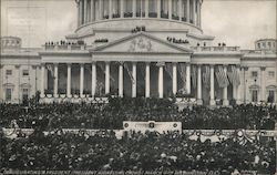 Inaugurating a President (President Addressing Crowd) - March 4th, 1909 Postcard