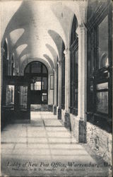 Lobby Of New Post Office Postcard