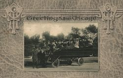 Greetings From Chicago Postcard