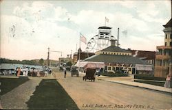 LAKE AVENUE ASBURY PARK, NJ Postcard Postcard Postcard