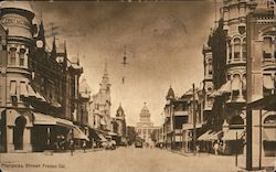 Looking Down Mariposa Street Postcard