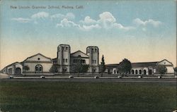 New Lincoln Grammar School Madera, CA Postcard Postcard Postcard