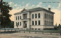 Carnegie Library Ogden, UT Postcard Postcard Postcard