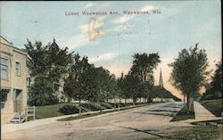 Lower Wauwatosa Ave. Wisconsin Postcard Postcard Postcard