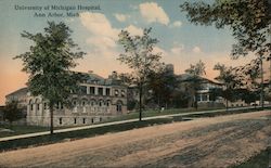 University of Michigan Hospital Postcard