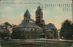 Library on Campus - U of M Postcard