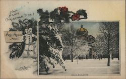 Hail Happy Christmas Tide! Postcard