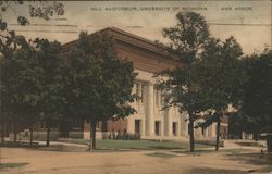 Hill Auditorium University of Michigan Postcard