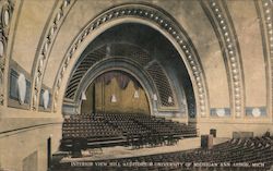 Interior View, Hill Auditorium, University of Michigan Postcard