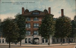 New Engineering Building, University of Michigan Postcard