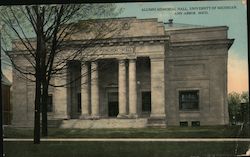Alumni Memorial Hall, University of MIchigan, Ann Arbor, Mich. Postcard