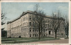 S.E. Corner of Medical Building - University of Michigan Postcard
