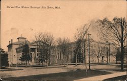 Old and New Medical Buildings Postcard